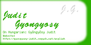 judit gyongyosy business card